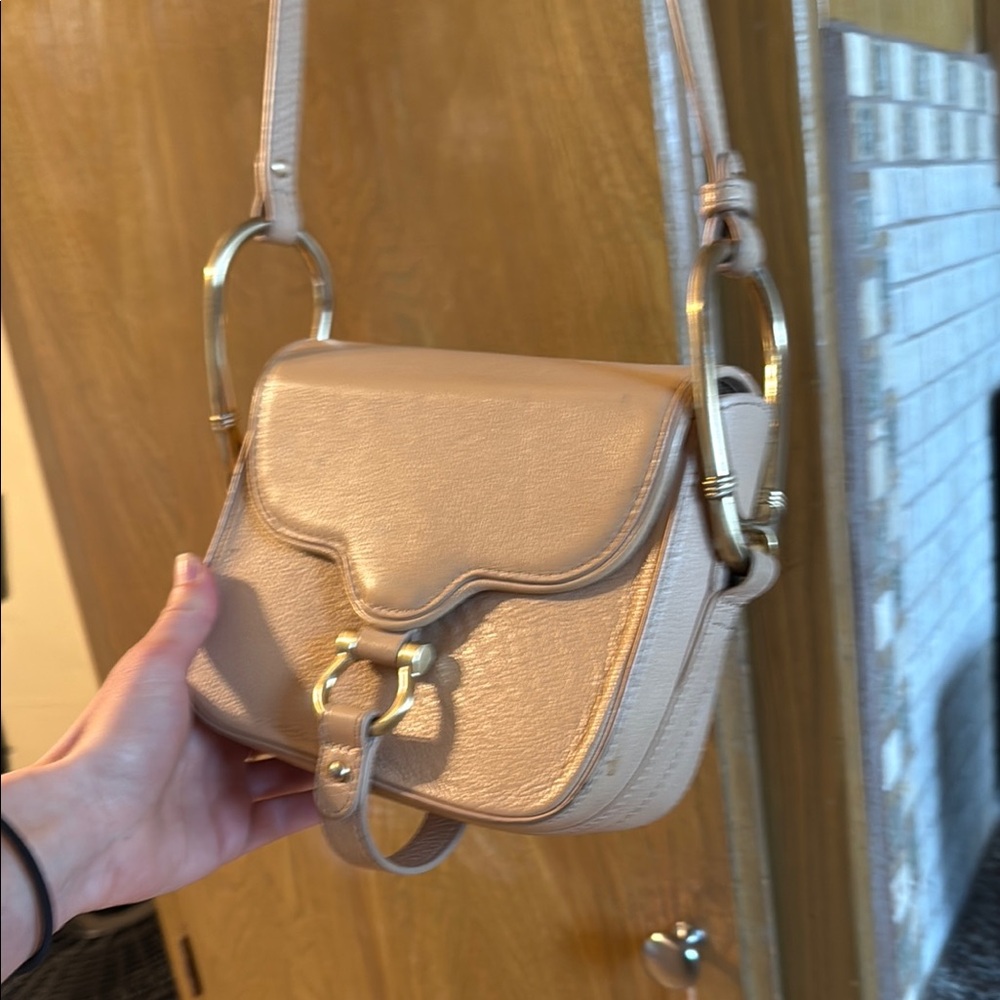 Sancia Tan Leather Shoulder Bag